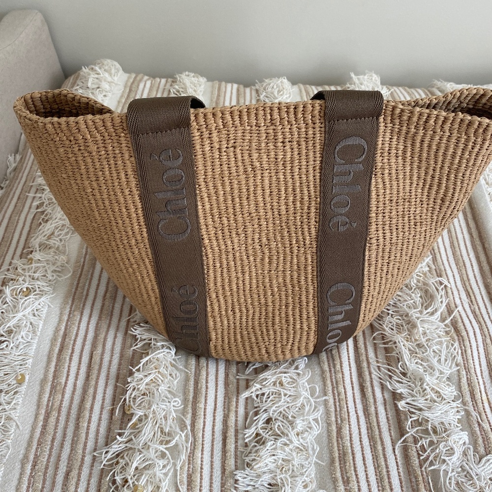 Chloe Mifuko raffia tote